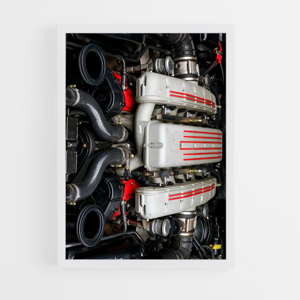 Poster Valves et Vibrations – affiche Ferrari (vue 3)
